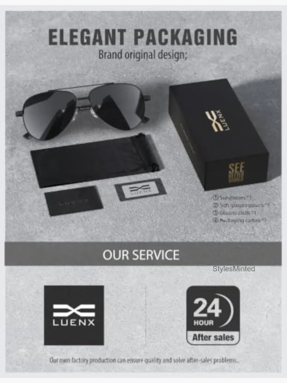 Trendy Aviator Sunglasses Polarized UV400 Metal Frame Driving Retro 60mm